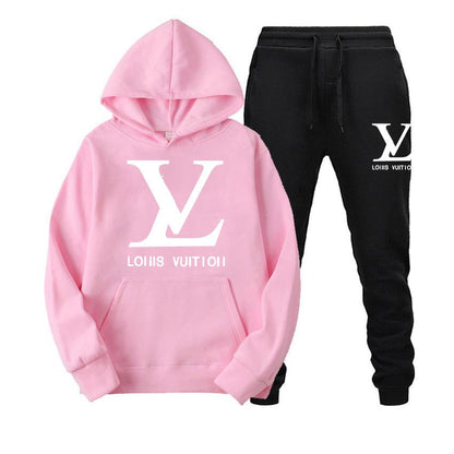 Fashion Versatile Women's Hoodie Two-piece Set 1023112715