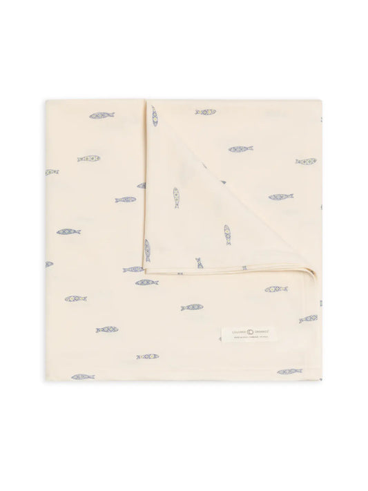 Organic Swaddle- Fish