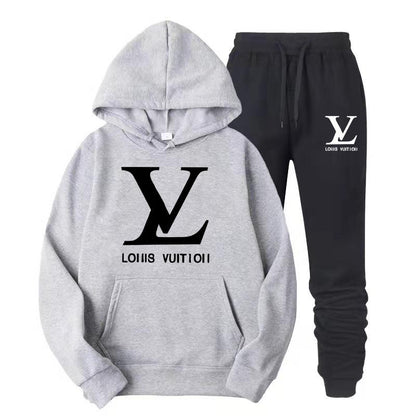 Fashion Versatile Women's Hoodie Two-piece Set 1023112715