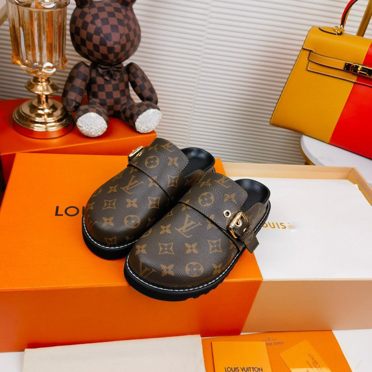 Printed Round Toe Slippers 03136