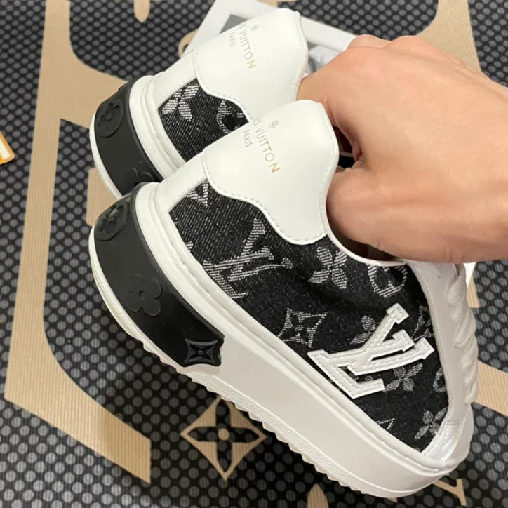 Lv Patchwork Denim Casual Shoes 1025030401