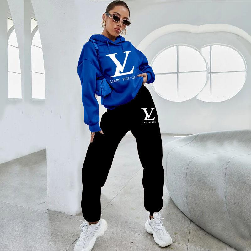 Fashion Versatile Women's Hoodie Two-piece Set 1023112715