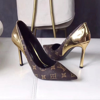 New fashionable and versatile presbyopia 10 cm high heels 1024022118