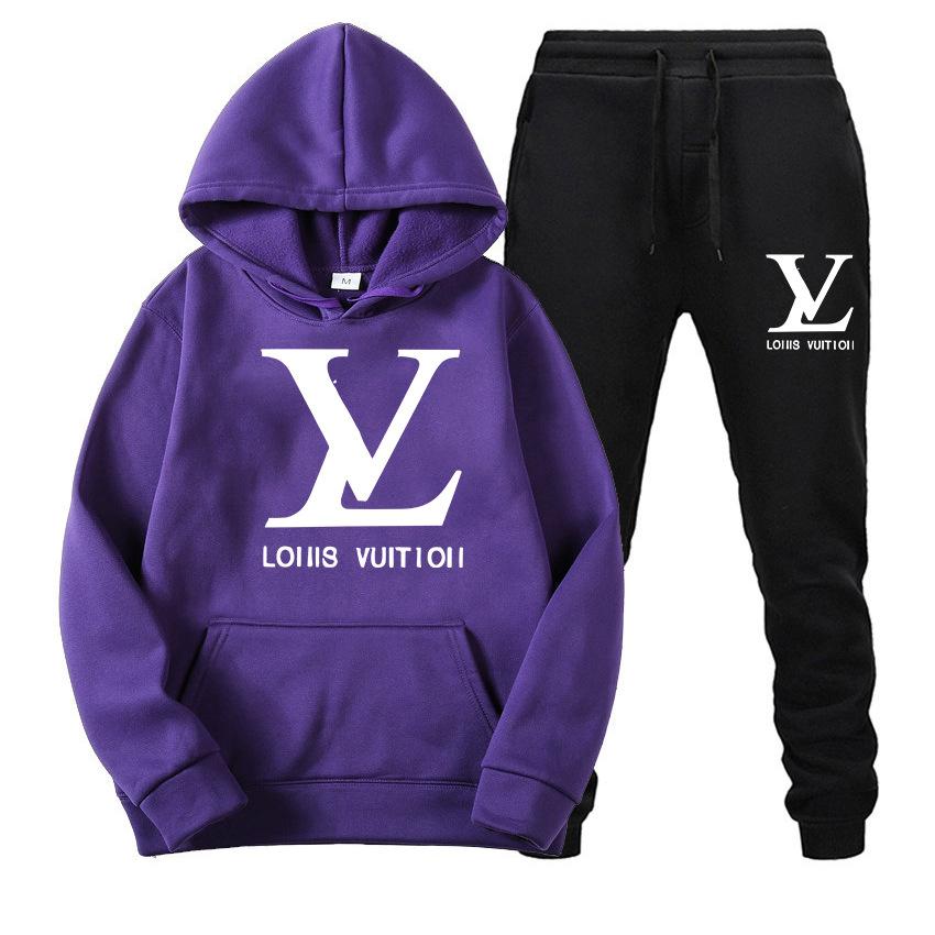 Fashion Versatile Women's Hoodie Two-piece Set 1023112715