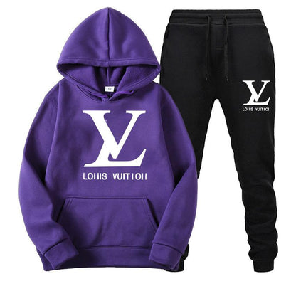 Fashion Versatile Women's Hoodie Two-piece Set 1023112715