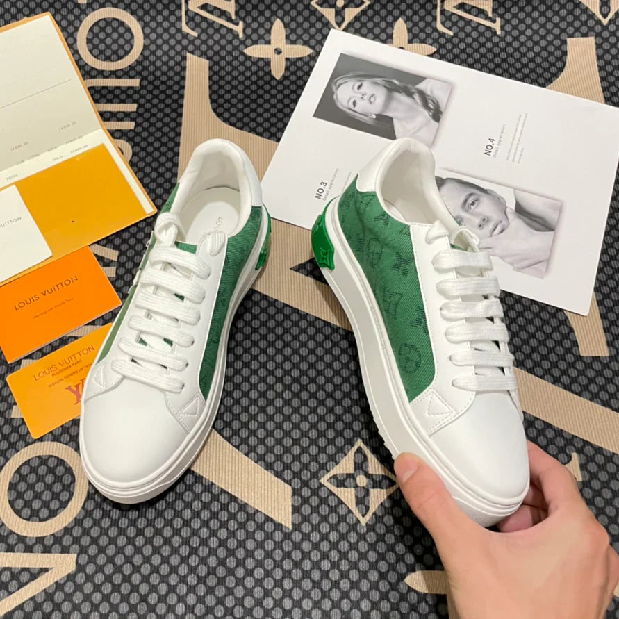Lv Patchwork Denim Casual Shoes 1025030401