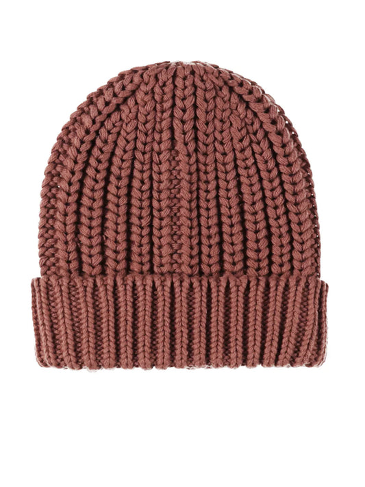 Chunky Knit Beanie || Cranberry