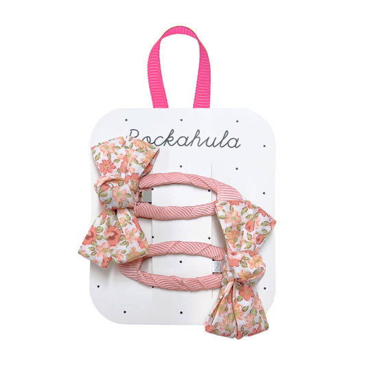 Elsie  Floral Twisty Clips