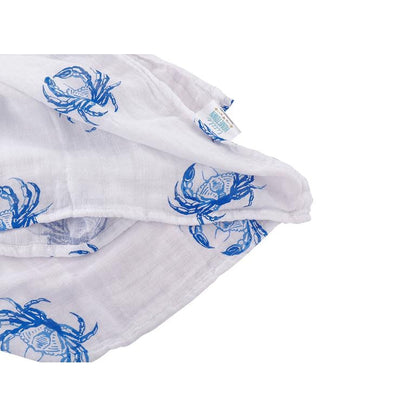 Blue Crab Swaddle Blanket