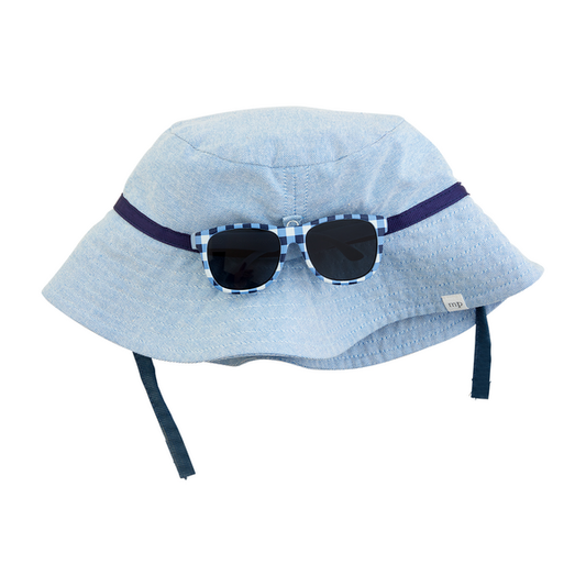 Chambray Hat and Sunglasses