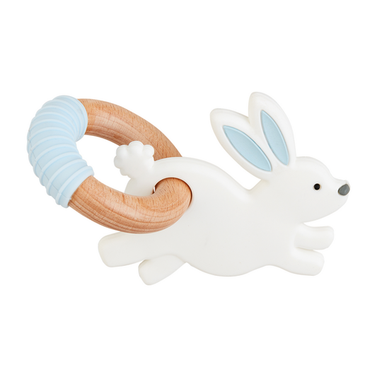 Blue Bunny Clip On Teether